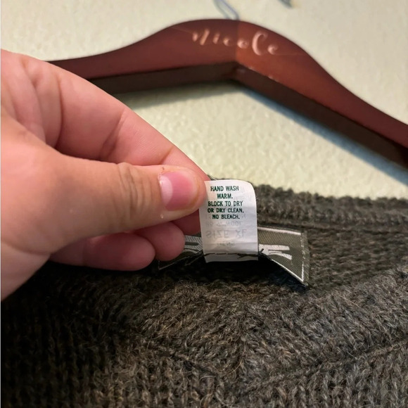 Vintage Men’s BKE Wool Green Striped Sweater- Size XL Made in USA - Picture 4 of 5